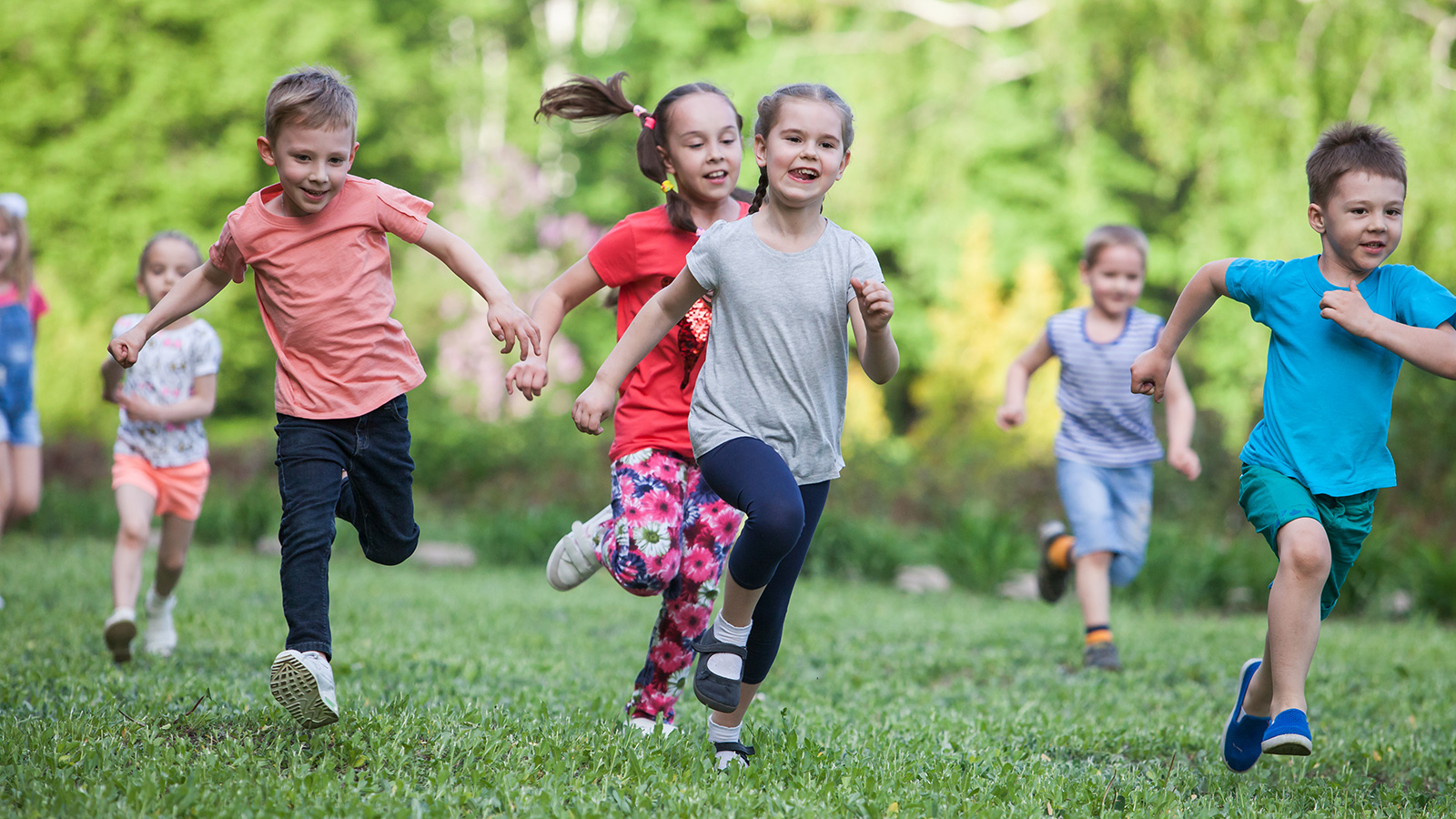 Children learning and playing